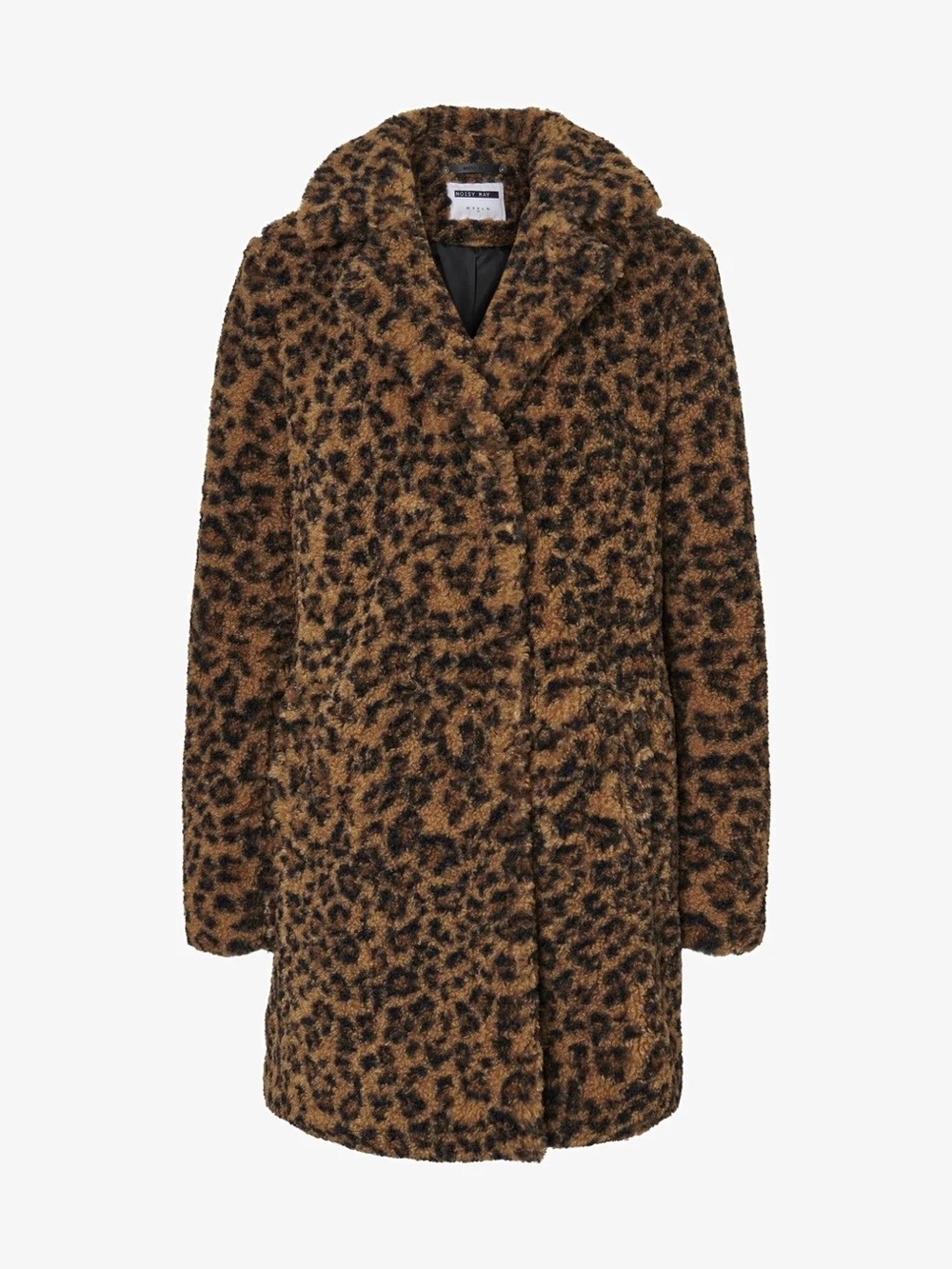 Leopard Faux Fur Coat - Brown